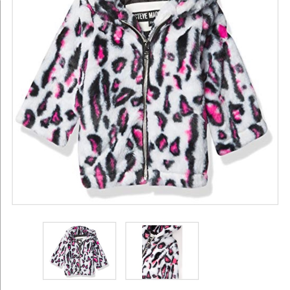 New Steve Madden Toddler Faux Fur jacket.